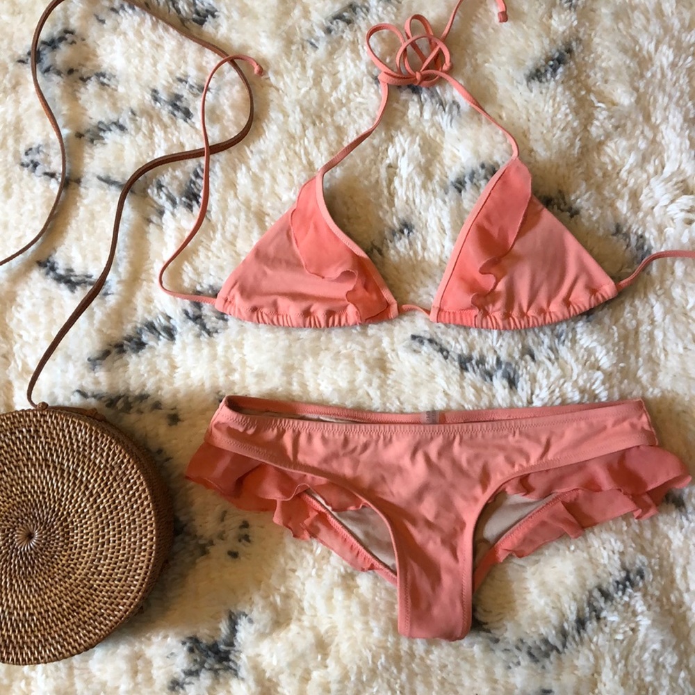 Victoria’s Secret ruffle cheeky bikini